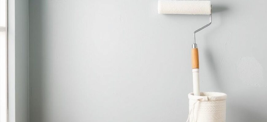 Как красить стены валиком без полос